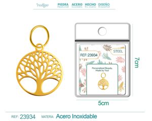 Charm de Acero Inoxidable color Dorado - Joyería de acero inoxidable y accesorios elegantes