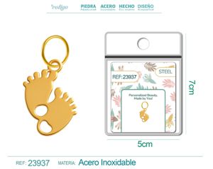 Charm de Acero Inoxidable color Dorado - Joyería de acero inoxidable y accesorios elegantes