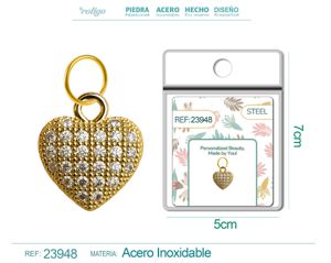 Charm de Cobre Chapado en Oro 14K con circonita - Joyería elegante y personalizada