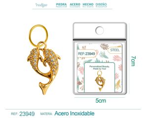 Charm de Cobre Chapado en Oro 14K con circonita - Joyería elegante y personalizada