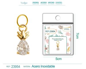 Charm de Cobre Chapado en Oro 14K con circonita - Joyería elegante y personalizada
