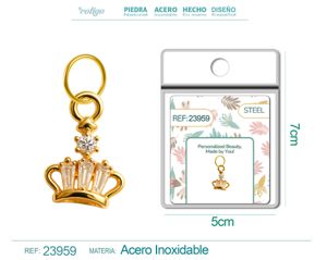 Charm de Cobre Chapado en Oro 14K con circonita - Joyería elegante y personalizada