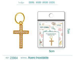 Charm de cobre chapado en oro de 14K con circonita - Accesorios de joyería y manualidades