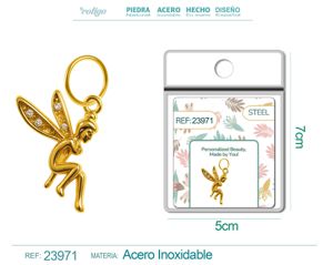 Charm de cobre chapado en oro de 14K con circonita - Accesorios de joyería y manualidades