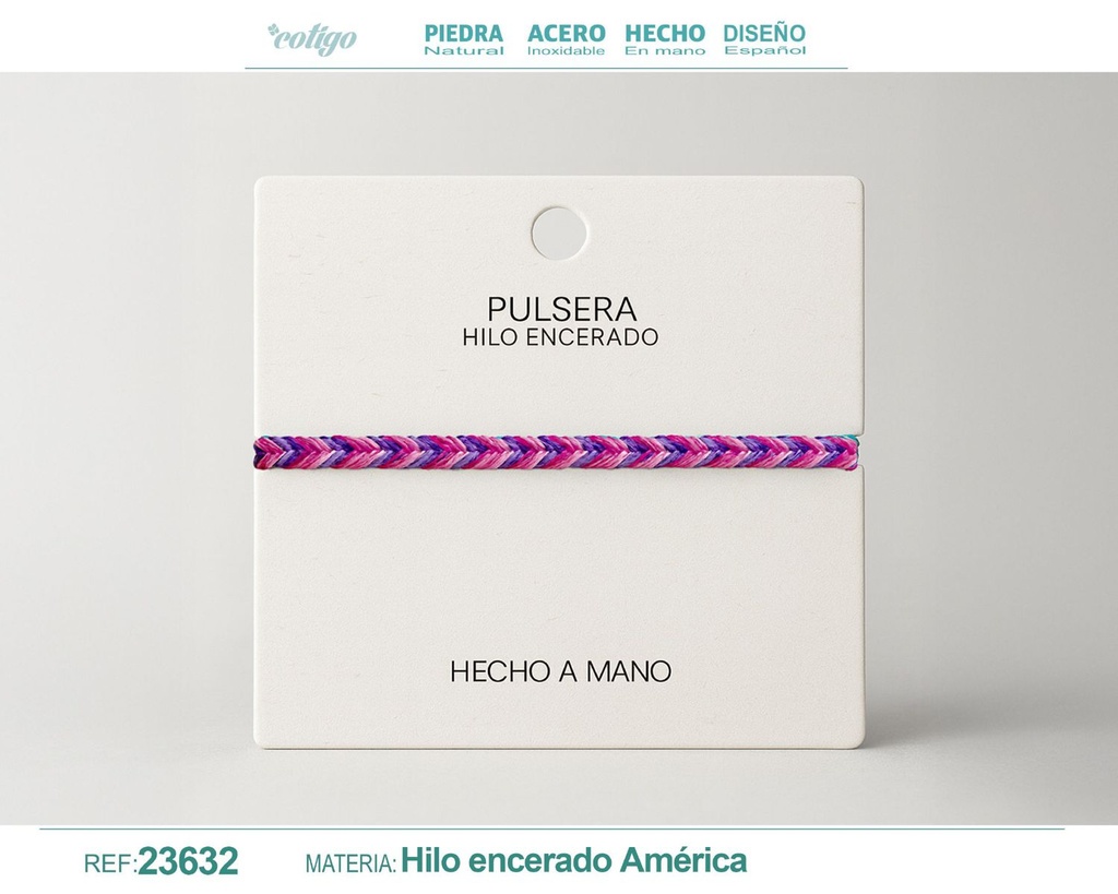 Pulsera de hilo encerado - Accesorios de moda y joyería