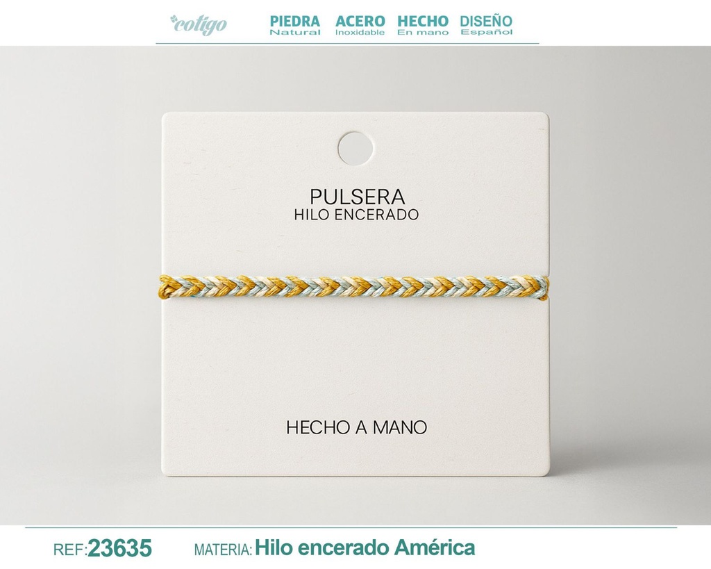 Pulsera de hilo encerado - Accesorios de moda y joyería