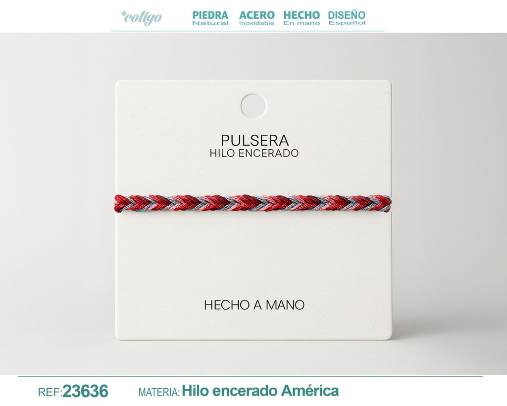 Pulsera de hilo encerado - Accesorios de moda y joyería