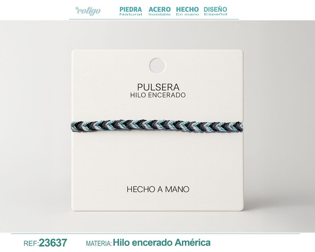 Pulsera de hilo encerado - Accesorios de moda y joyería