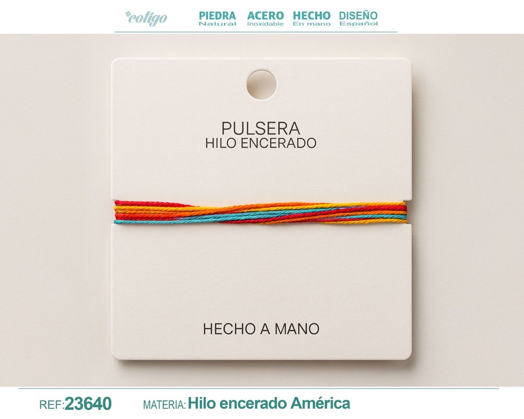 Pulsera de hilo encerado - Accesorios de moda y joyería