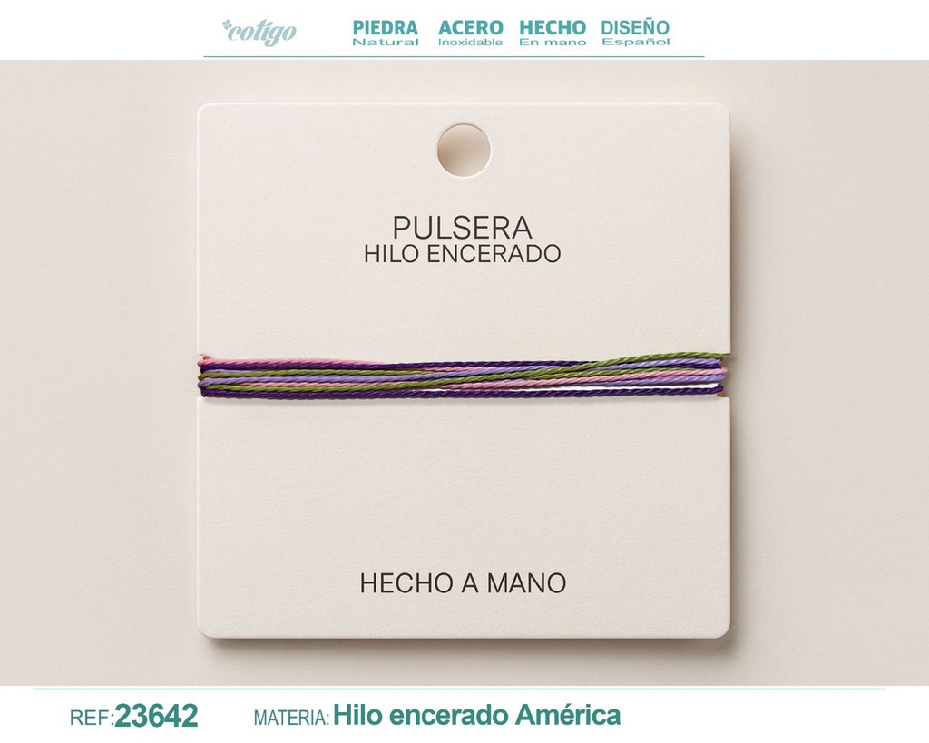 Pulsera de hilo encerado - Accesorios de moda y joyería