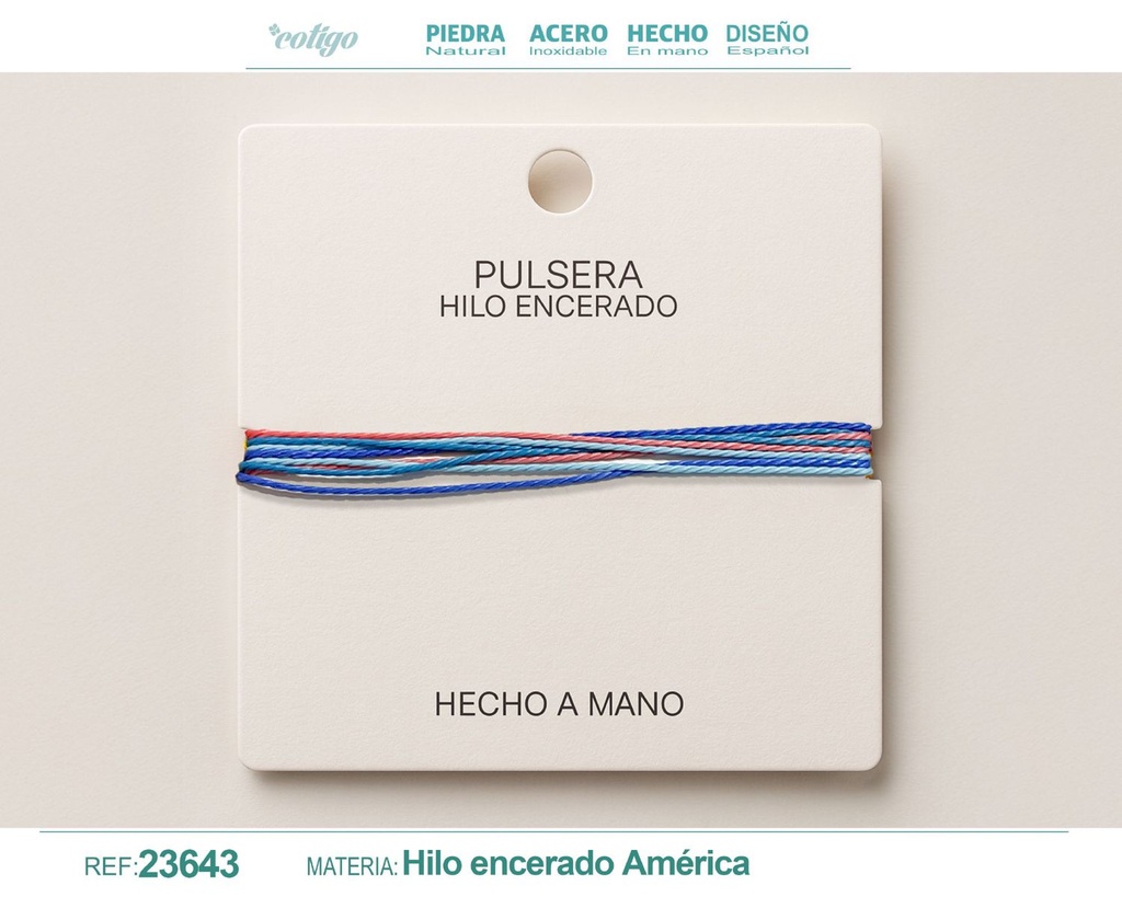 Pulsera de hilo encerado - Accesorios de moda y joyería