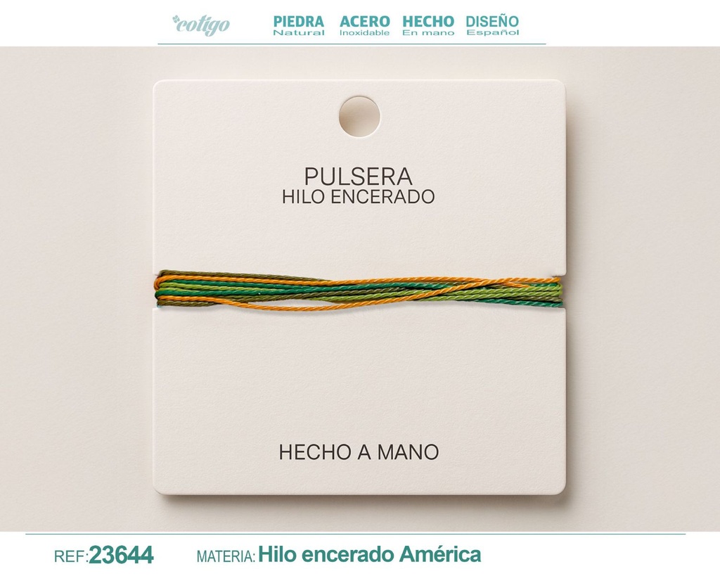 Pulsera de hilo encerado - Accesorios de moda y joyería