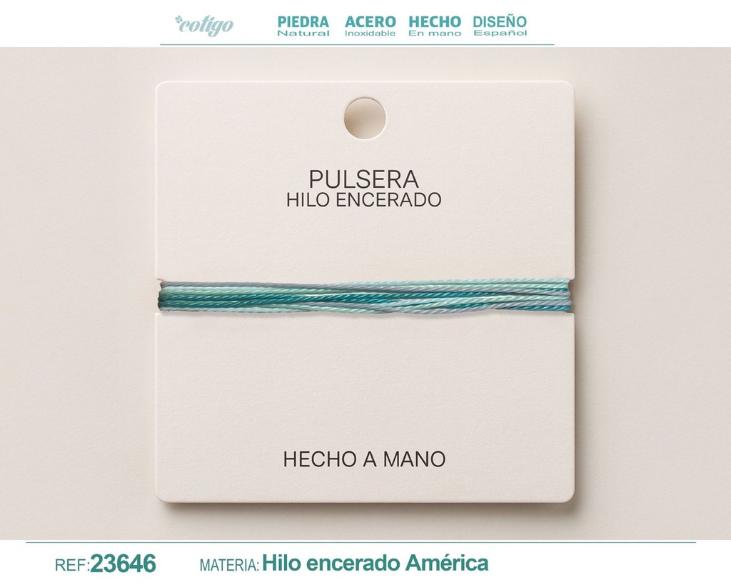 Pulsera de hilo encerado - Accesorios de moda y joyería