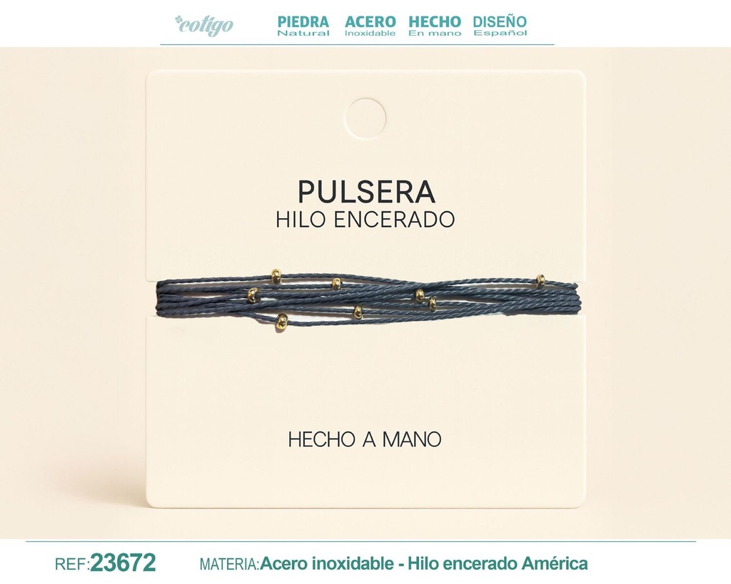 Pulsera de hilo encerado - Accesorios de moda y joyería