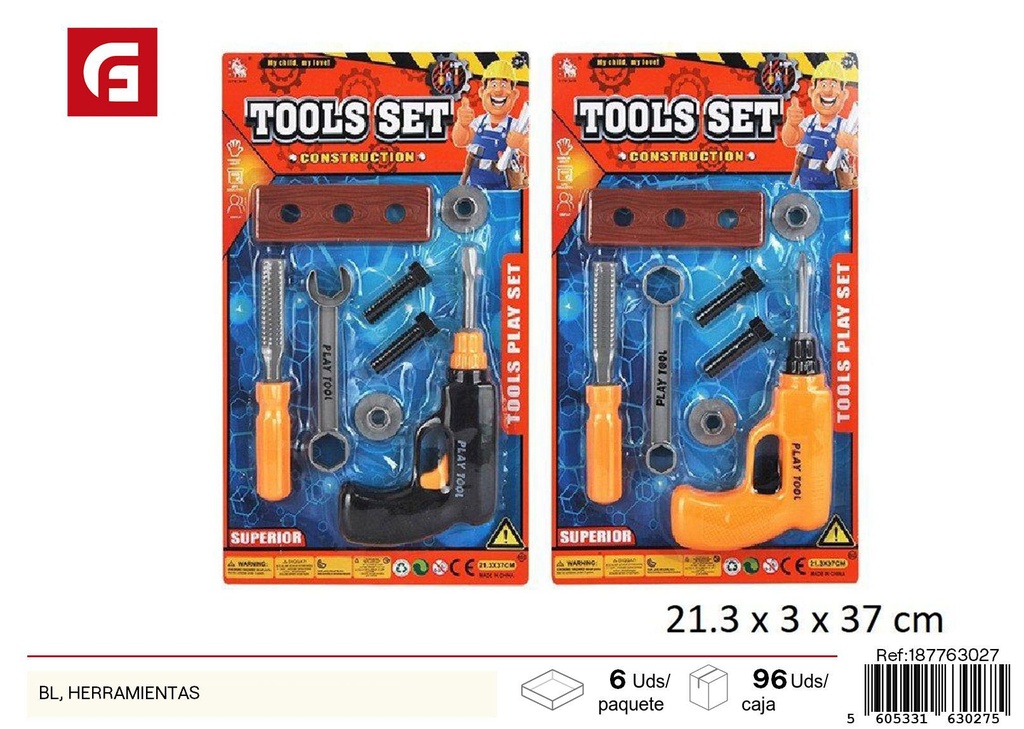 Set de herramientas de juguete - Juguetes de herramientas