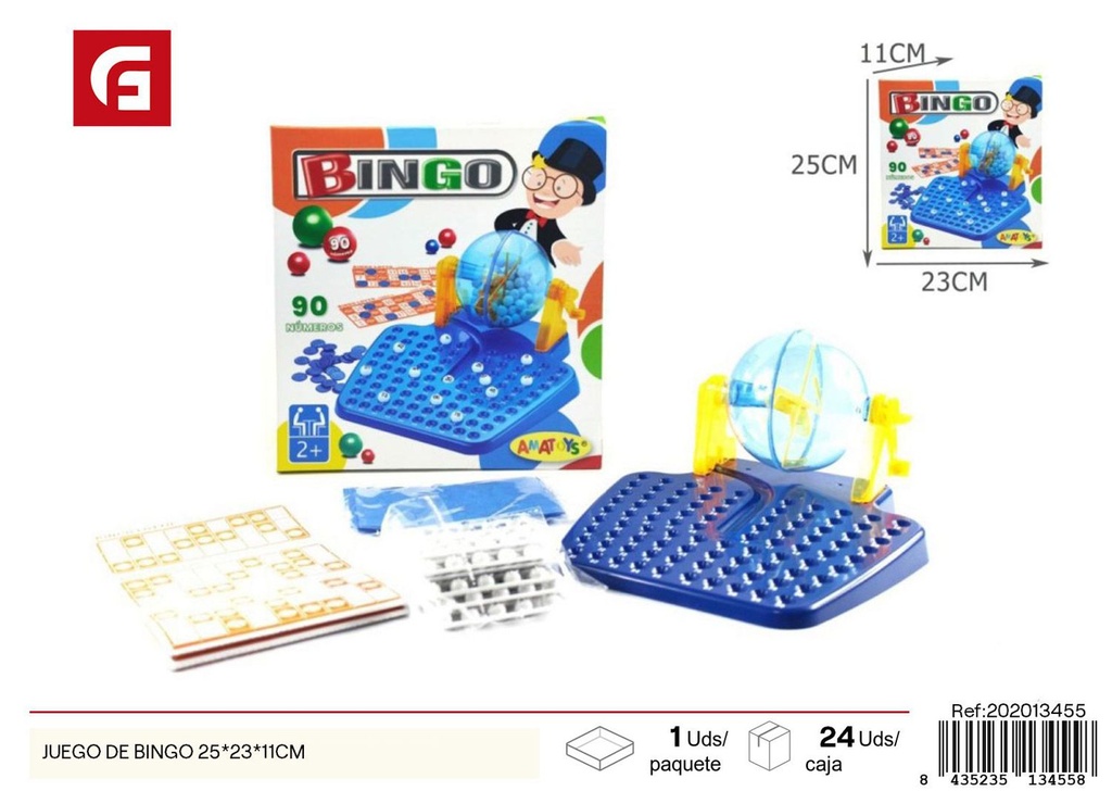 Juego de bingo 25*23*11 cm - Juegos de mesa y entretenimiento