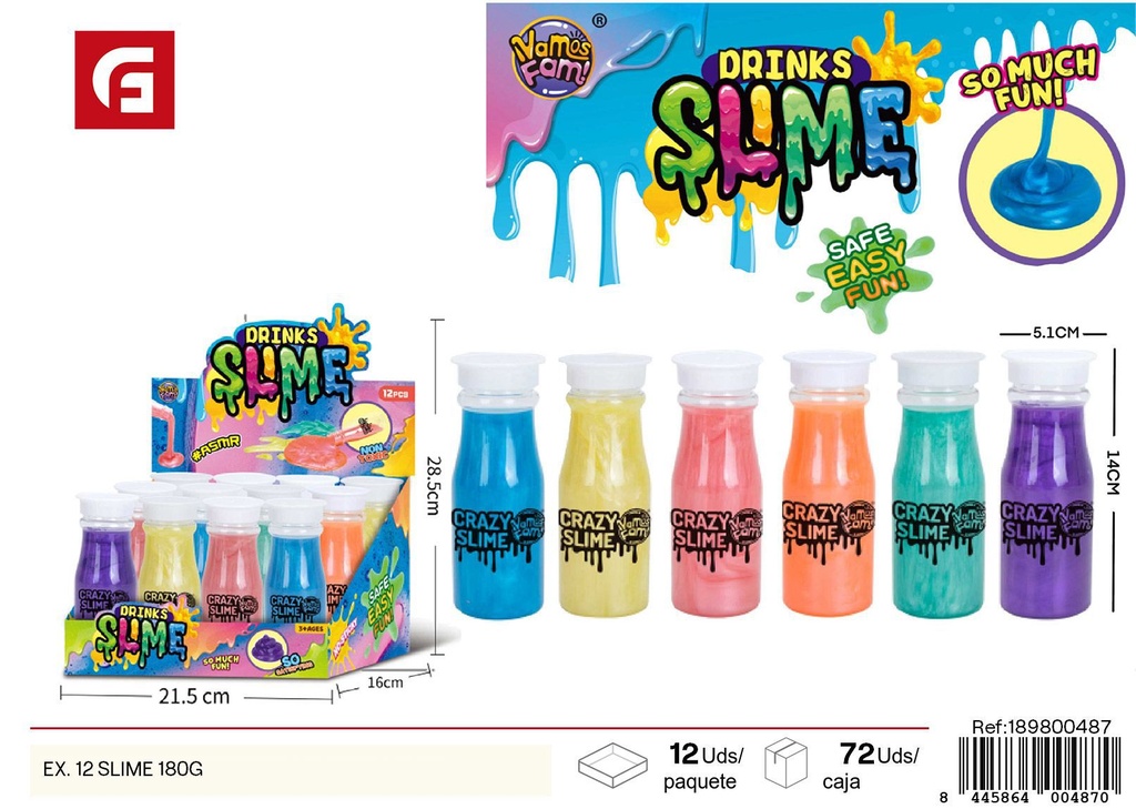 Slime de 12 g en botella - Juguetes de slime y manualidades