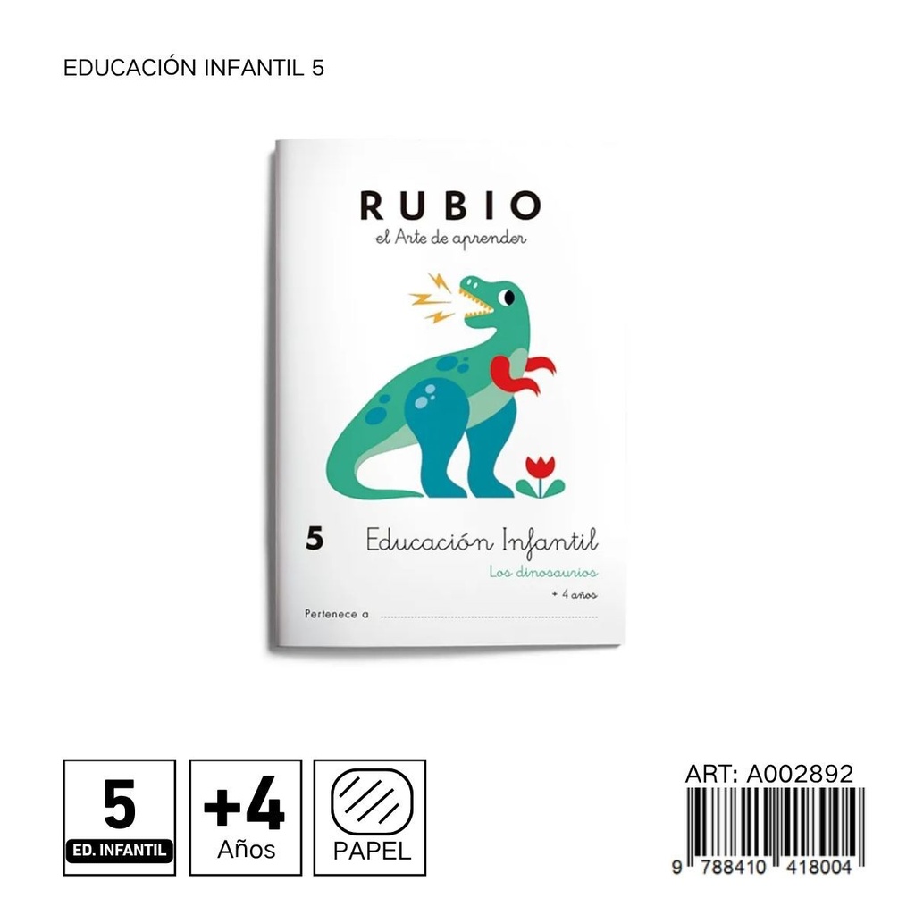 Educación Infantil 5 - Cuaderno de actividades para niños