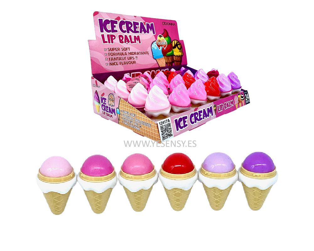 Bálsamo labial helado 24/u DD12417A - Cosméticos, brillos labiales e hidratación