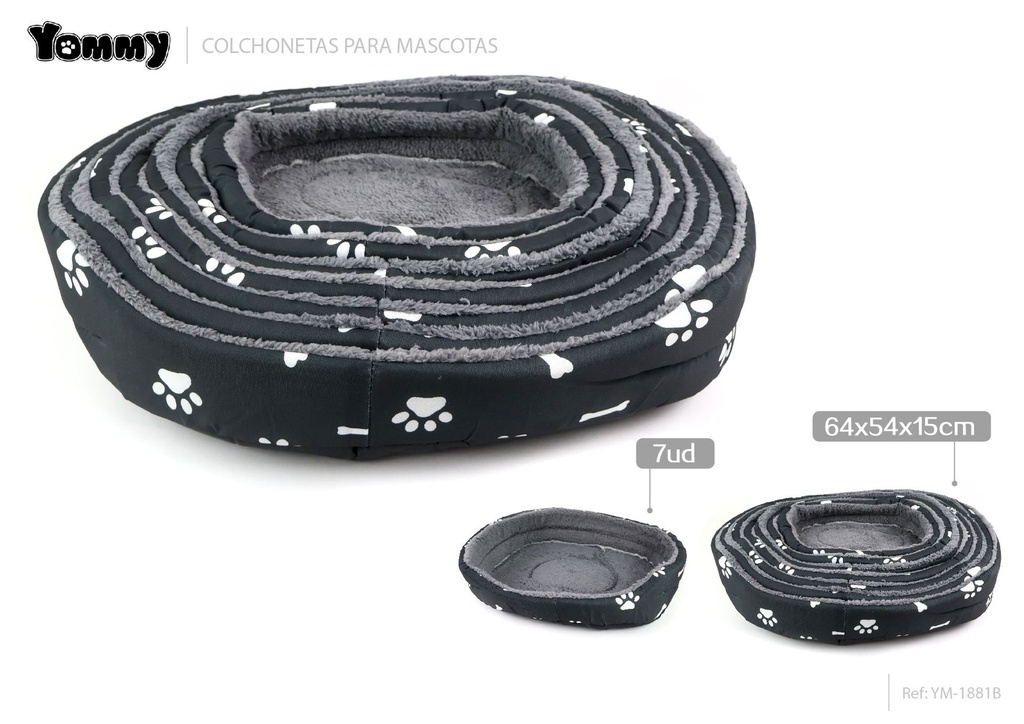 Casa para perro con gafas grises + lona + peluche 7 piezas 64x54x15 cm - Accesorios para mascotas