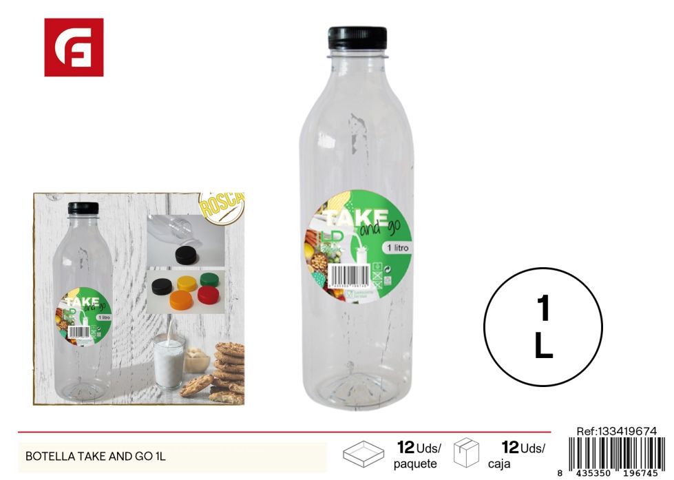 Botella Take and Go 1L - Botellas de plástico para cocina