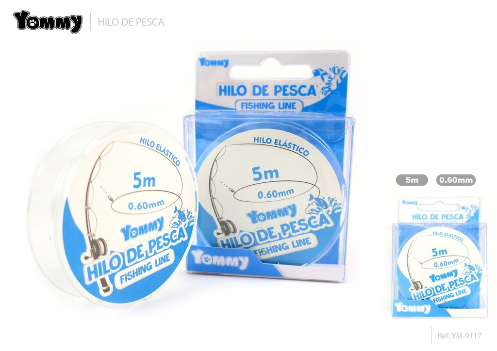 Hilo Elástico Transparente 0.60MM*5M - Sogas y cuerdas
