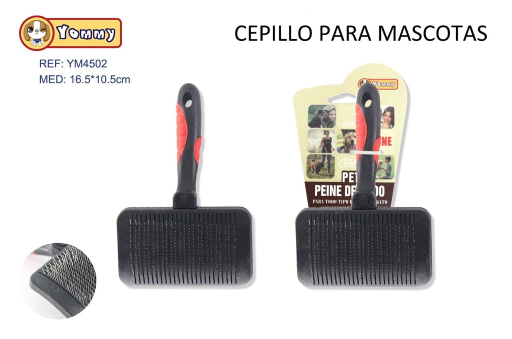 Cepillo para mascotas grande 16.5*10.5 cm - Accesorios de aseo