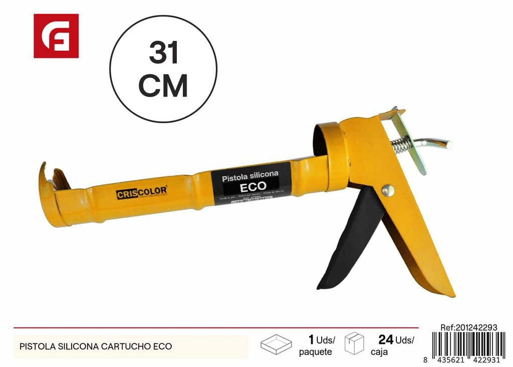 Pistola de silicona para cartucho ecológico - Herramientas de ferretería