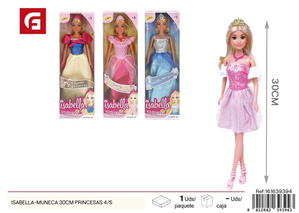 M muñeca de princesa 30cm - Juguetes y muñecas