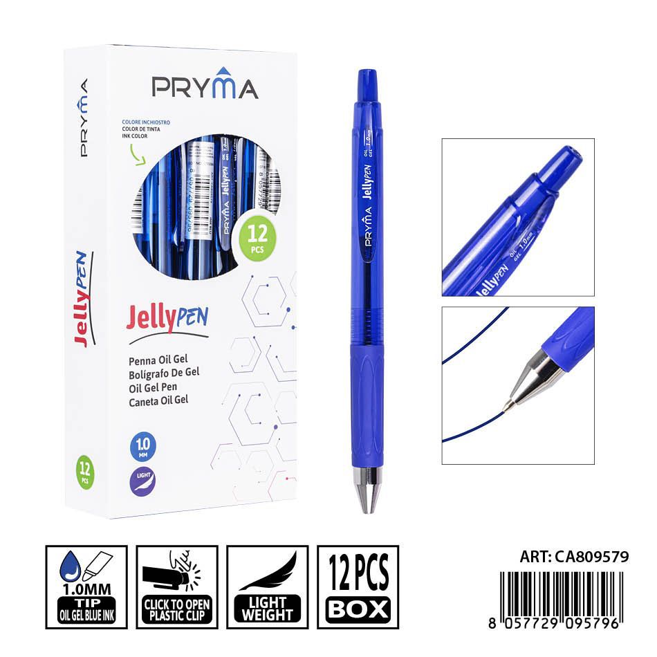 Bolígrafo de gel azul PRYMA 1.0mm - Herramienta de escritura confiable