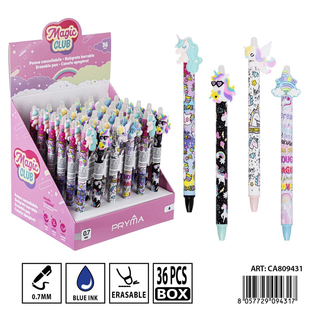 Bolígrafo borrable PRYMA 0.7mm - Herramienta de escritura de calidad