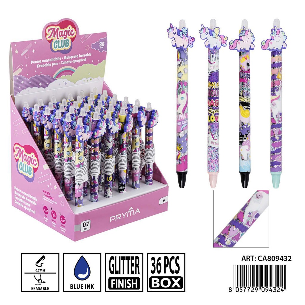 Bolígrafo borrable PRYMA 0.7mm - Herramienta de escritura ideal