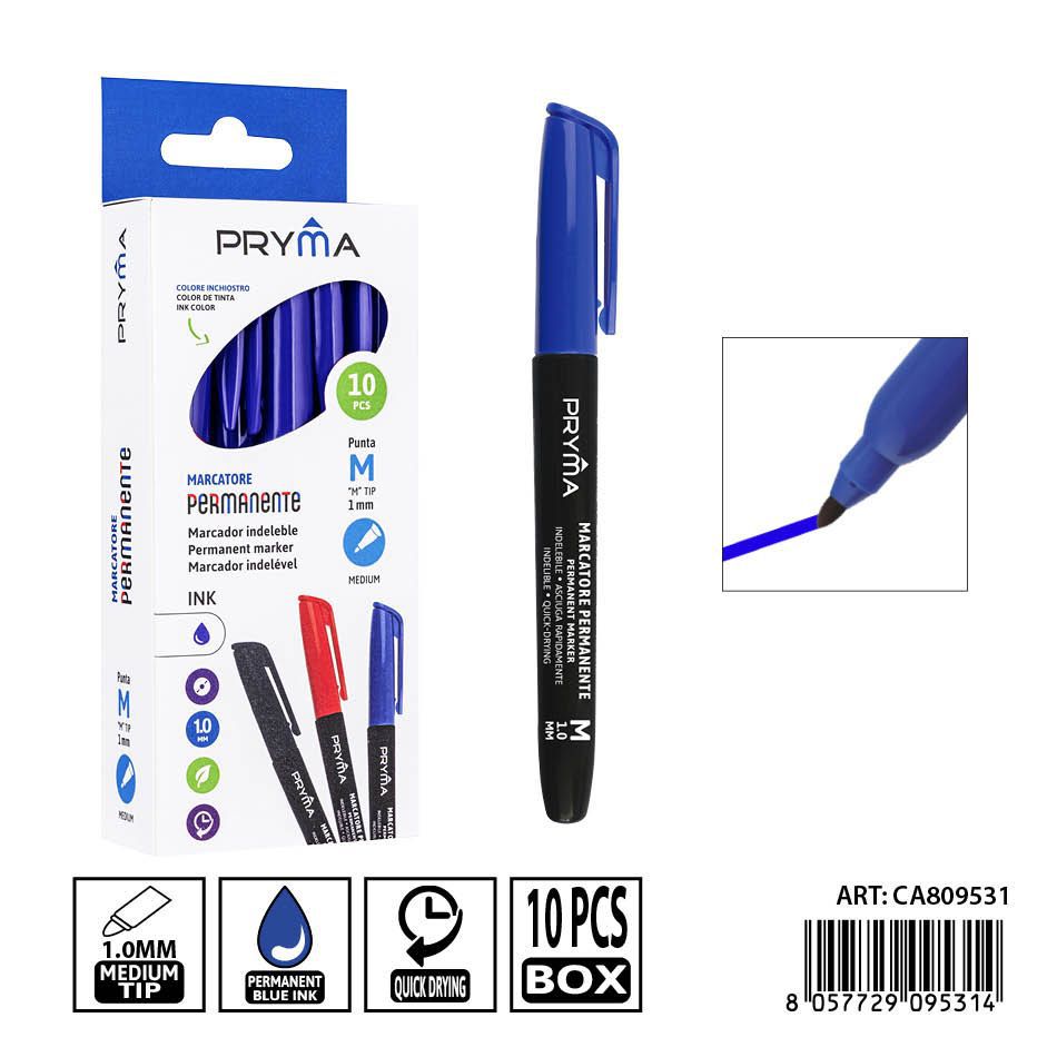 Marcador permanente rojo 1.0mm PRYMA - Herramienta de escritura clara