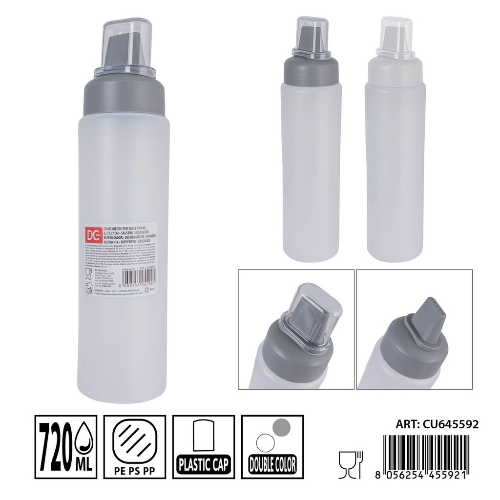 Botella de salsa 720ml 6.7x27 cm DC CASA - Accesorios de cocina