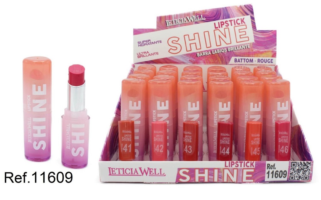 Barras de labios shine hidratante 24/U 11609 - Labiales con hidratación