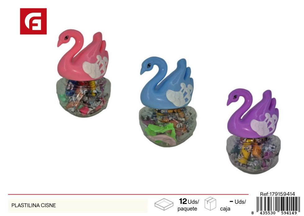 Plastilina Cisne - Manualidades de plastilina