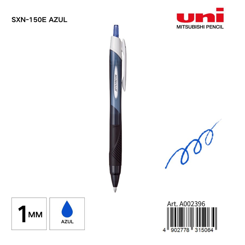 Bolígrafo UNI azul SXN-150E  - Artículos de papelería y escritura