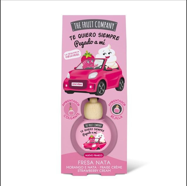Ambientador de coche The Fruit Company fresa y nata 5ml - Aromatizantes y fragancias