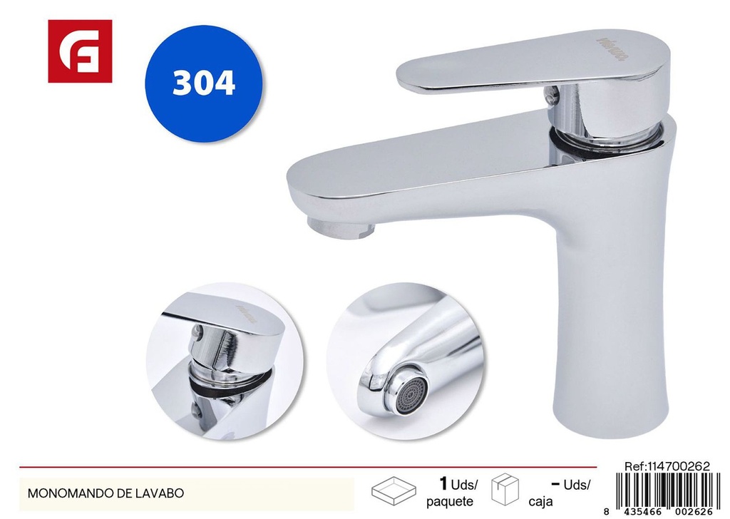 Grifo monomando de lavabo - Accesorios de fontanería y artículos de baño