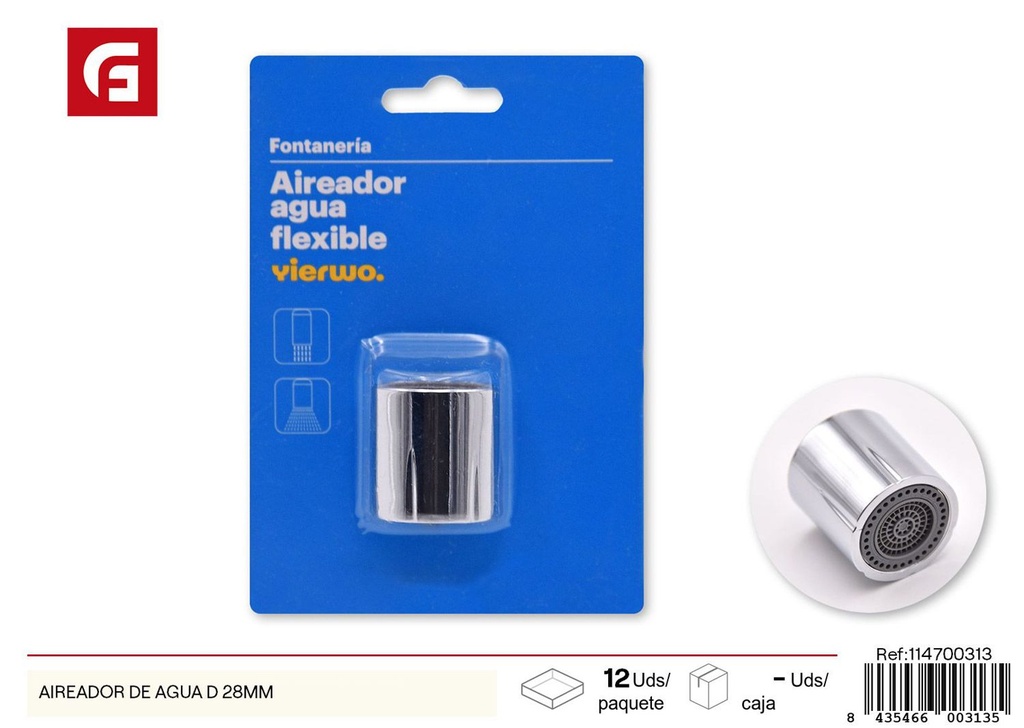 Aireador de agua D 28 mm - Accesorios de baño y ducha