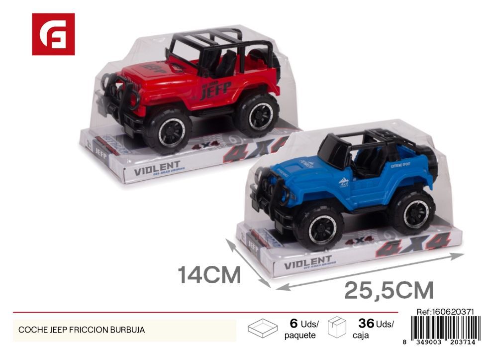 Coche Jeep fricción burbuja - Juguetes de vehículos de aventura