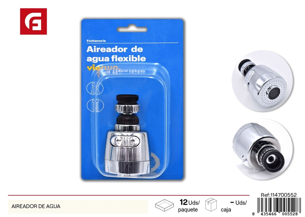 Aireador de agua - Accesorios para duchas y bañeras