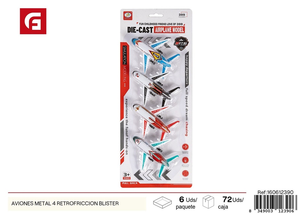 Set de avión metálico con muñeca - Juguetes y aviones