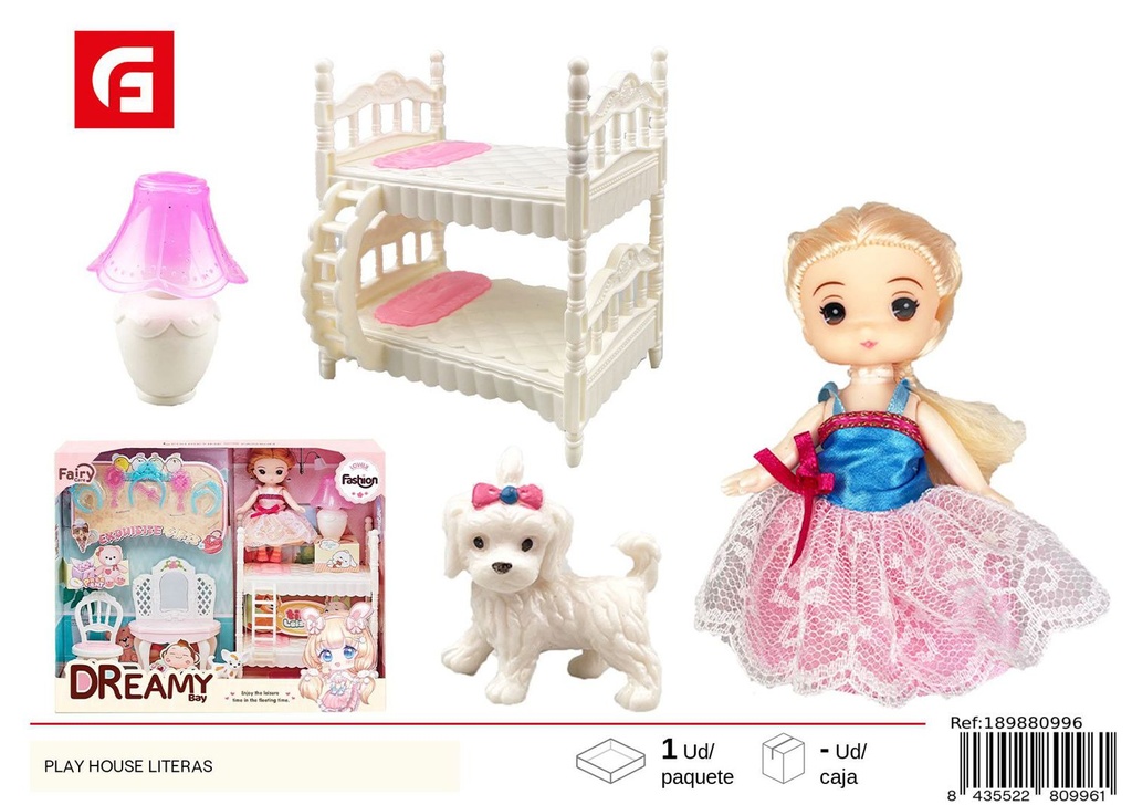 Muñeca de juego Play House con literas - Juguetes de muñecas y juego de roles