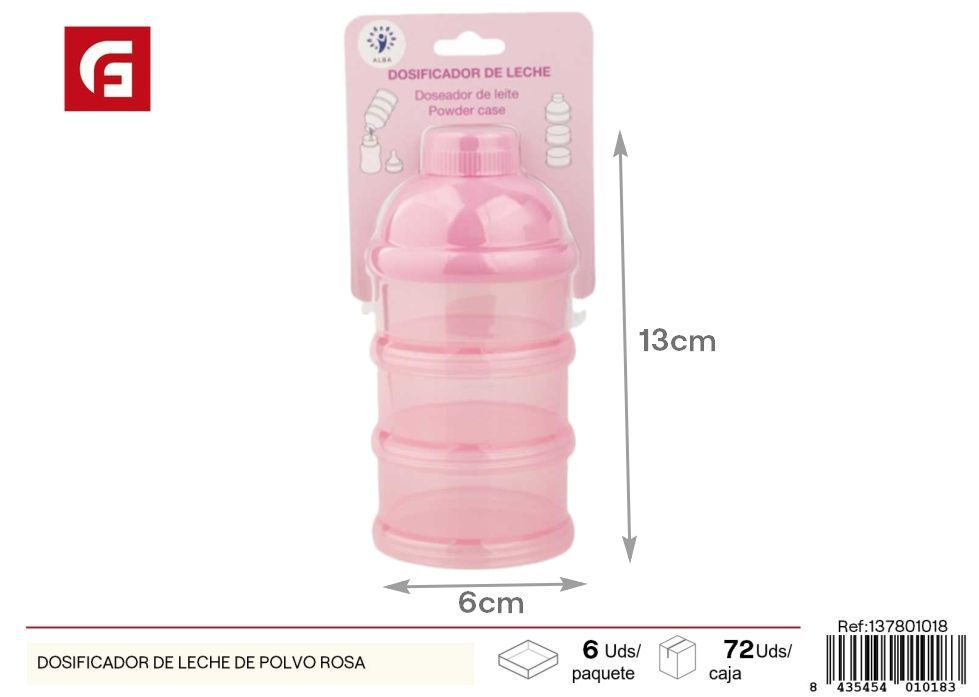 Dosificador de leche en polvo rosa - Juguetes y accesorios para bebés
