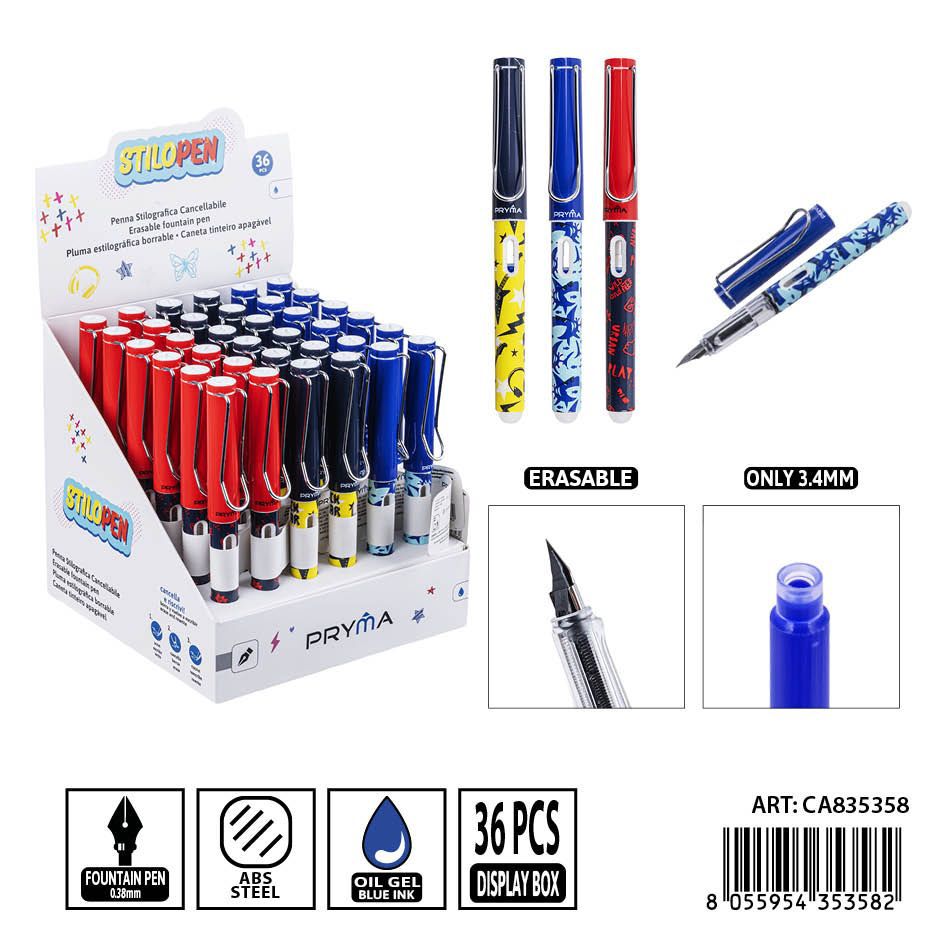 Pluma borrable PRYMA de 14 cm con punta EF - Herramientas de escritura