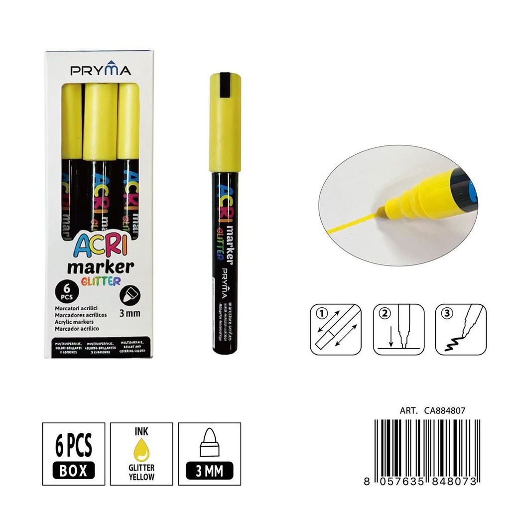 Rotulador acrílico PRYMA de 3 mm - Herramientas artísticas