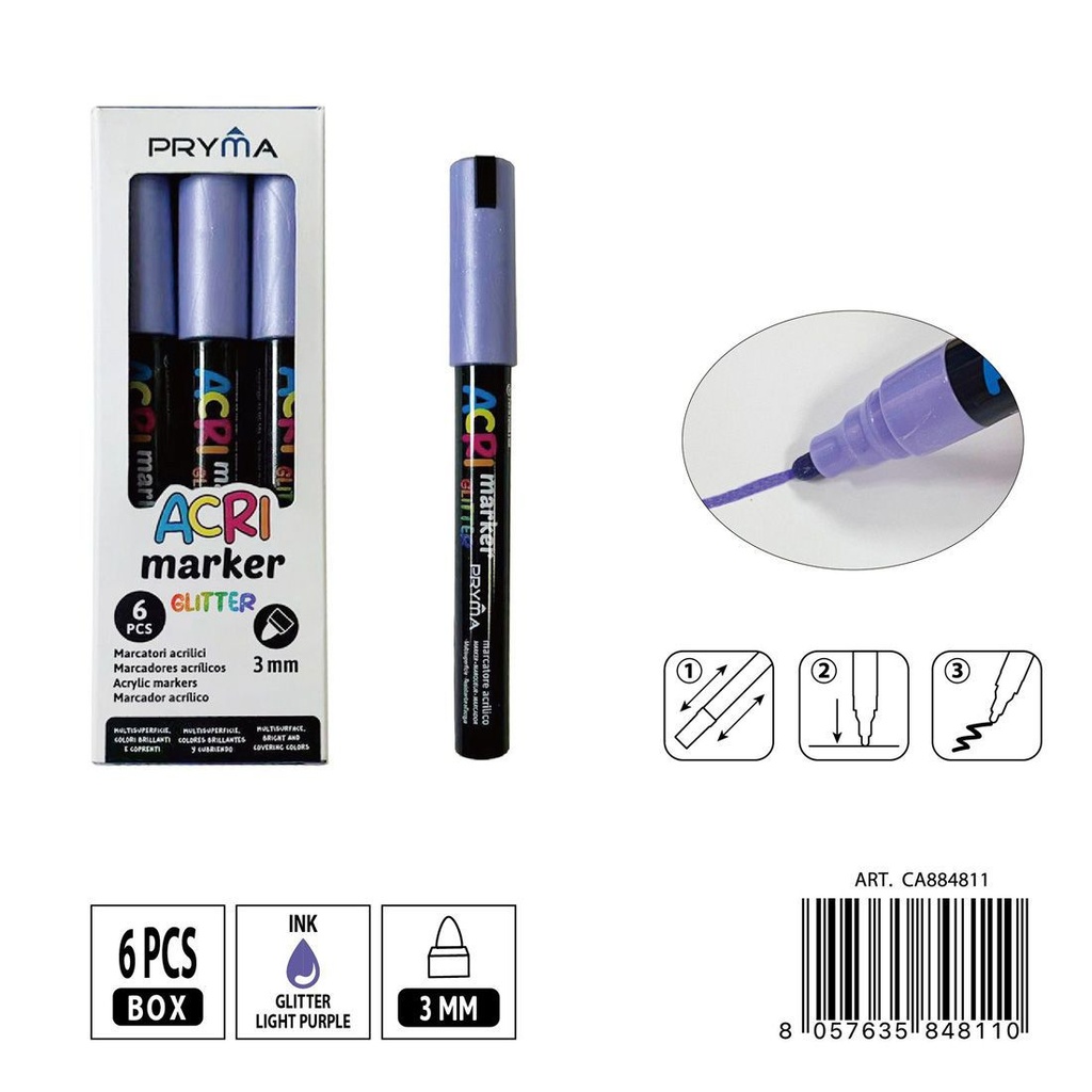 Rotulador acrílico PRYMA de 3 mm - Herramientas artísticas