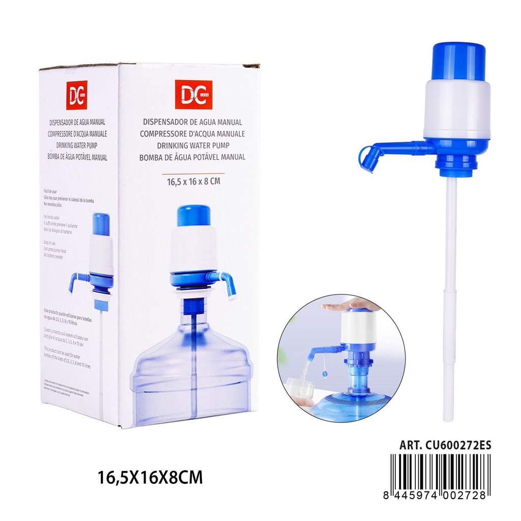 Dispensador de agua manual 16.5x16x8 cm - Herramientas de cocina