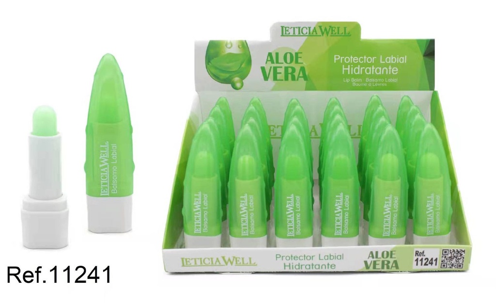 Protector labial de aloe vera 24 u - Cosméticos y bálsamos labiales